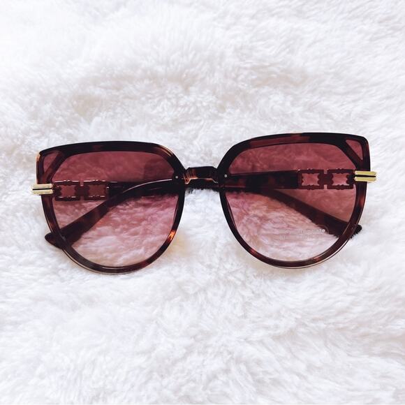 Liana Tortoise Brown Sleek Sunglasses - Picture 1 of 11